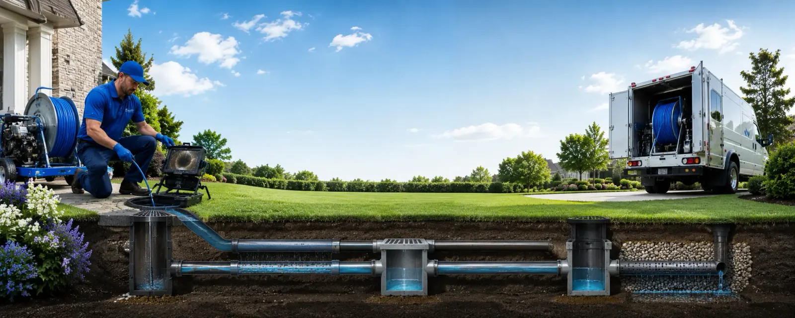Outdoor drain cleaning information for Headrick, OK